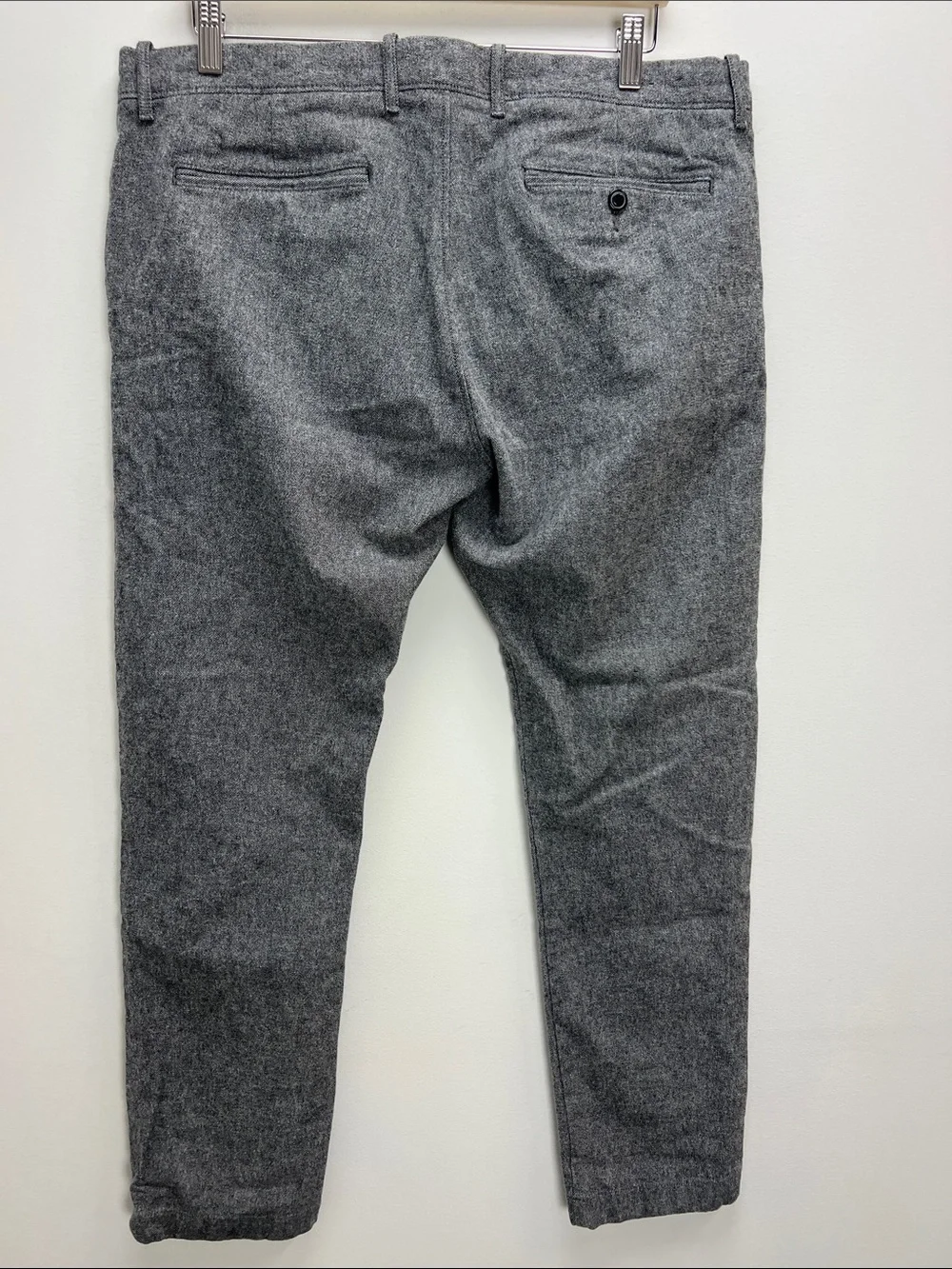 J. Crew 484 Stretch Dress Pants Black White Twill Mens 36 X 30 Classic